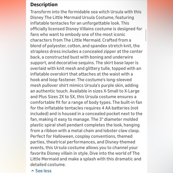 Ursula Costume - Picture 3 of 9